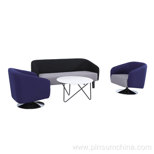 Fabric I shaped sofa modern european style office sofa set